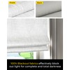 No Drill Cordless Roman Shades, Room Darkening, 28×48 in White