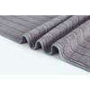 Microfiber Dish Towels - 8 Pack (Stripe Designed Gray and