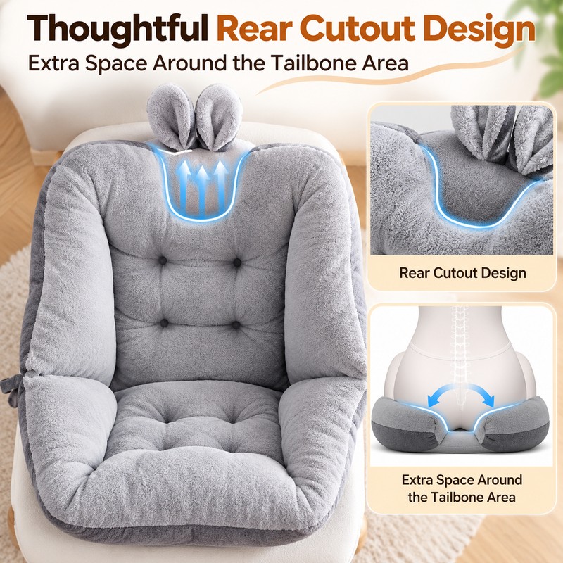 Ergonomic Memory Foam Seat Cushion for Sitting – Contoured Support