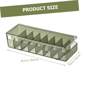Operitacx Cord Organizer Case Slot Cable Management Box Durable AS Material Transparent Green Design for Organizing Chargers Cords Headphones Capacity for Home Office Use