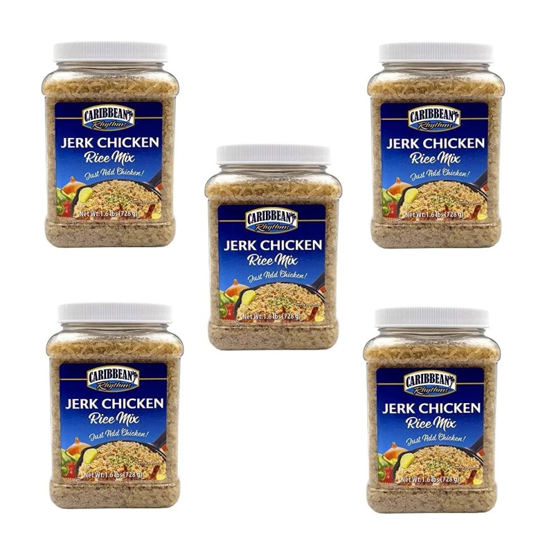 CARIBBEAN RHYTHMS 5-Pack Caribbean Rhythms Jerk Chicken Rice Mix -