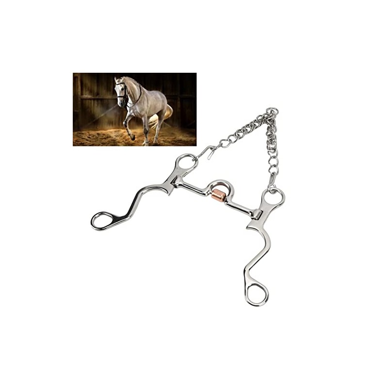 Pelham Horse bit, bocado de Cobre de Acero Inoxidable para
