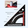 Woodworking Triangle Ruler Aluminum Alloy Accurate Laser Scale Triangle Ruler