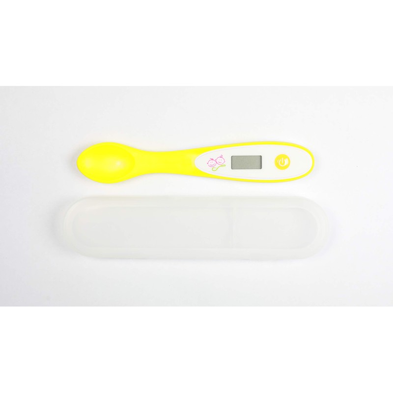 Mummy Cooks ThermoSpoon - Digital Baby Spoon Thermometer (Yellow)