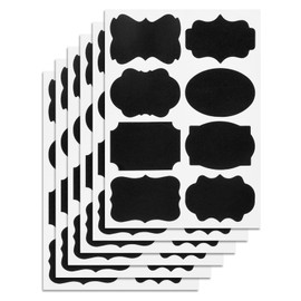 48 Pcs Labels for Jars, Pantry Labels, Food Label Stickers, Reusable Chalkboard Labels for Kitchen, Bottles,Food Containers (48)