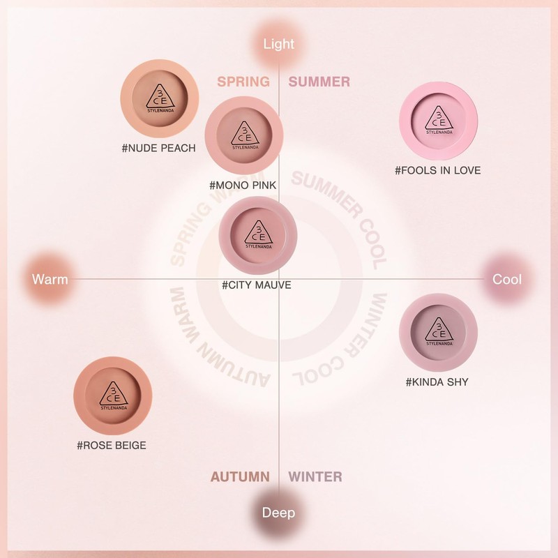 3CE Face Blush Fool In Love Blush Powder Korean Cosmetics