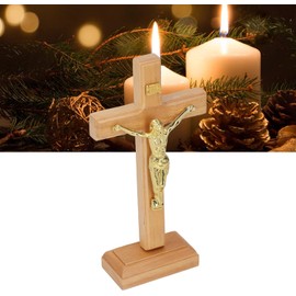 Crucifix, Catholic Crucifix Easy to Install Religious Prayer Decoration for Home Desk