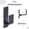 2x4 Door Barricade Brackets, Btowin VCF Pack of 2 U