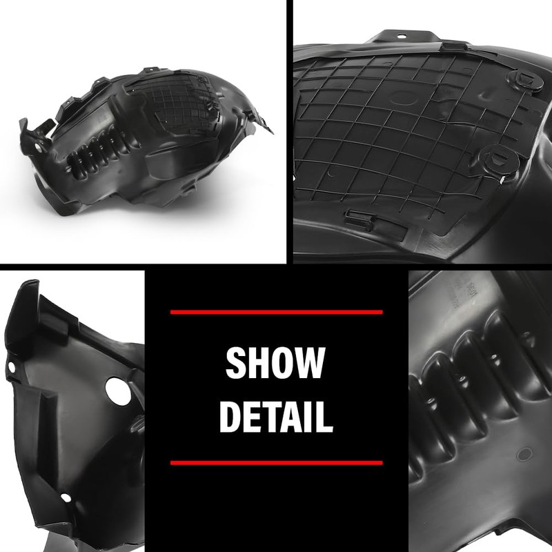 Pair Front Fender Liner Inner Replacement, Fit Benz C300 2015-2021/