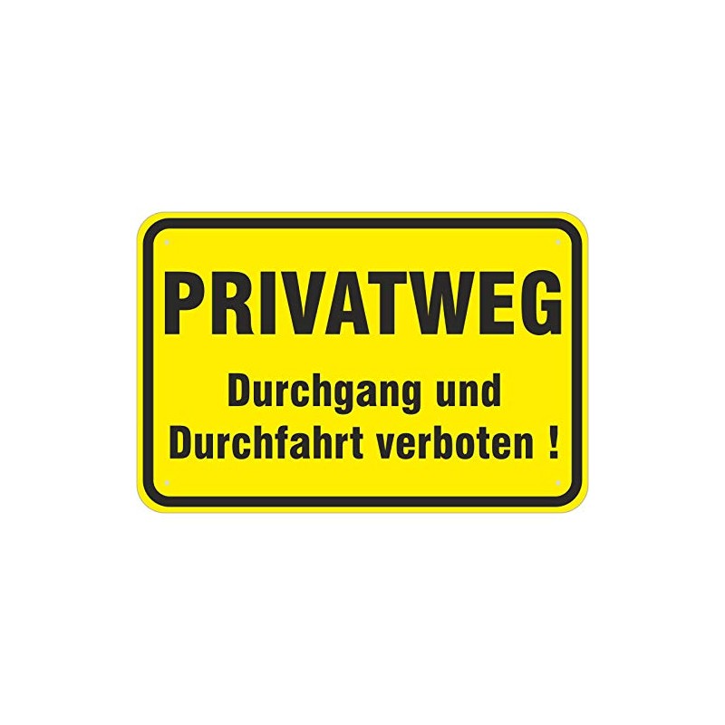 Private Way Passage and Passage Prohibited Sign 400 x 600