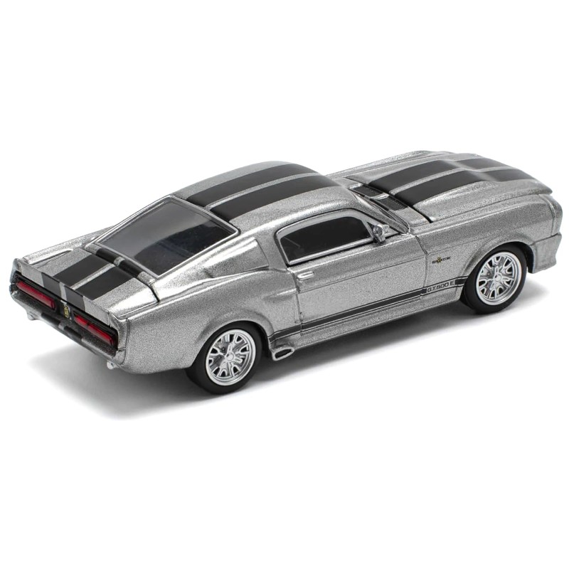 DCD Shelby Mustang GT500 1/64 Diecast Model Car Gray Metallic