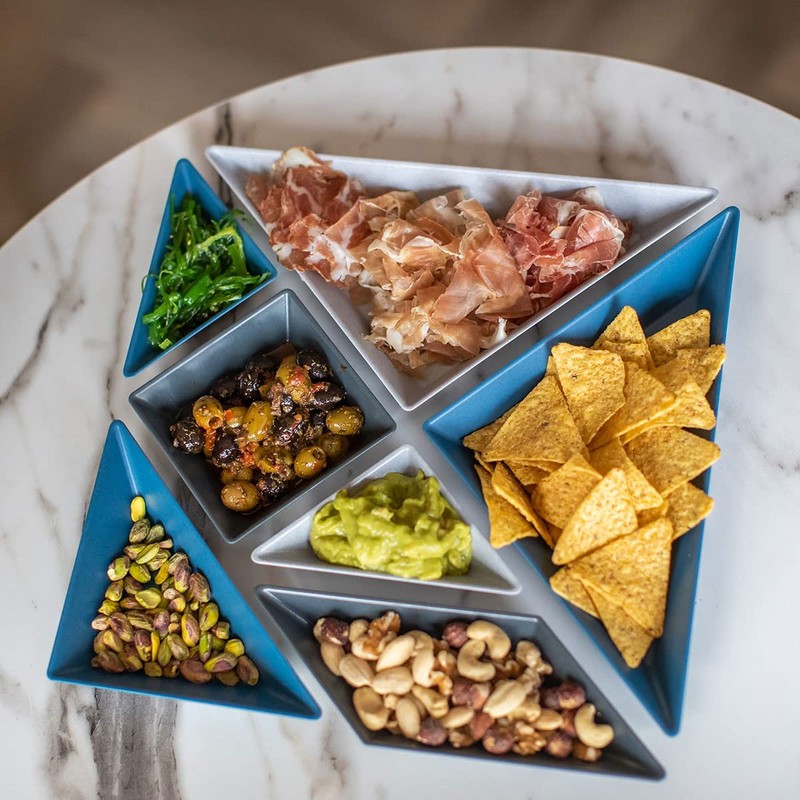 Koziol TANGRAM Separate Plates Blue KOZIOL Germany Outdoor Outdoor Products