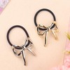 Hair Ties for Women, Bowknot Metal Hair Ties for Thick