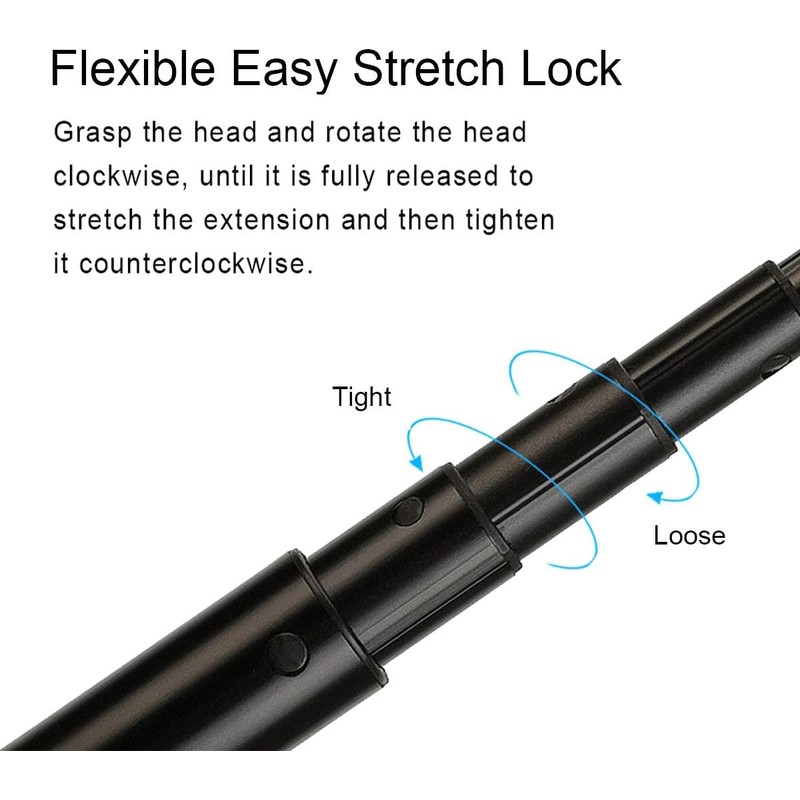 Selfie Stick Invisible Bullet Time Handle Kit with Foldable Tripod