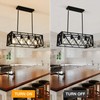 Pretoy Kitchen Light Fixture Black Farmhouse Chandelier for Dining Room