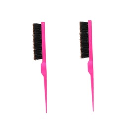 Baluue 2pcs Pointed Tail Hair Smoothing Comb Ergonomic Scalp for Curly Hair Detangling Brush for Pain Styling Random Colors