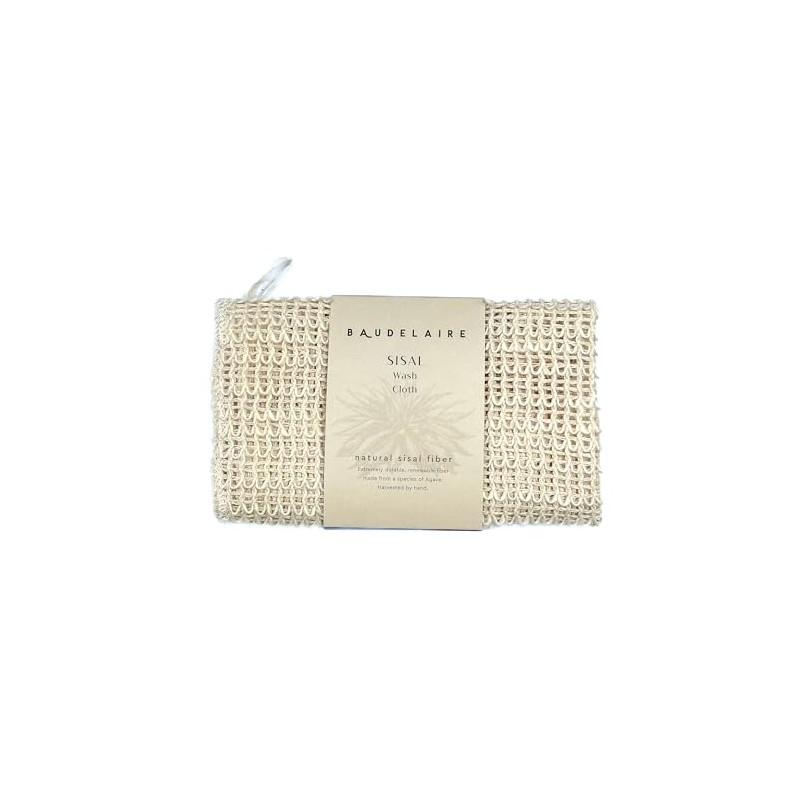 Baudelaire Sisal Exfoliating Wash Cloth – Gentle & Natural Skincare
