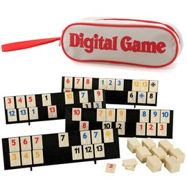 Rummy Juegos de Mesa Adultos, con 4 Soportes Antideslizantes, Adecuado para Piles Juego de Mesa de Reuniones Familiares y Amigos