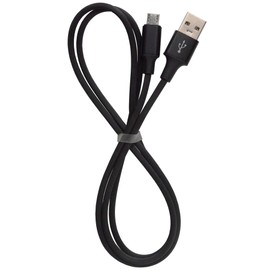(For Fire TV Stick, Fire TV Stick) Charging Cable 3.3 ft (1.0 m) / Durable type that has passed bending tests and reduced disconnections by simply plugging it into the FireTV Stick. Cable Color: Black / Comes with a protective cover that reduces scratches and deterioration of the connector
