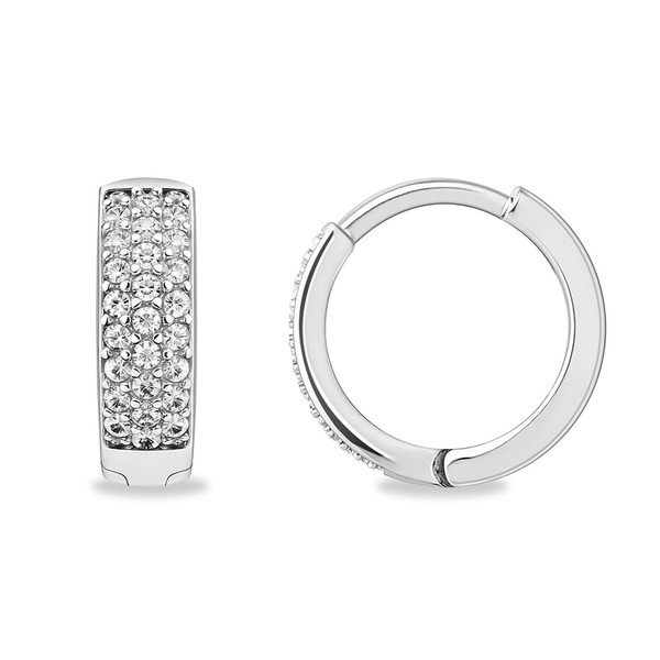 UneDouce 14K Gold Plated Chunky Lightweight Hoop Huggie Earrings for