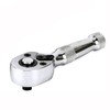 Bestgle 1/4" Square Drive Stubby Reversible Ratchet Wrench with 72-Tooth