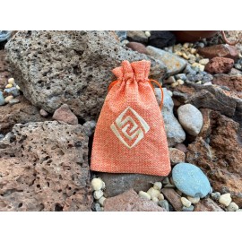 LARGE Geo Genshin Embroidered D&D Dice Bags, Genshin Impact Sun Element Dice Bag