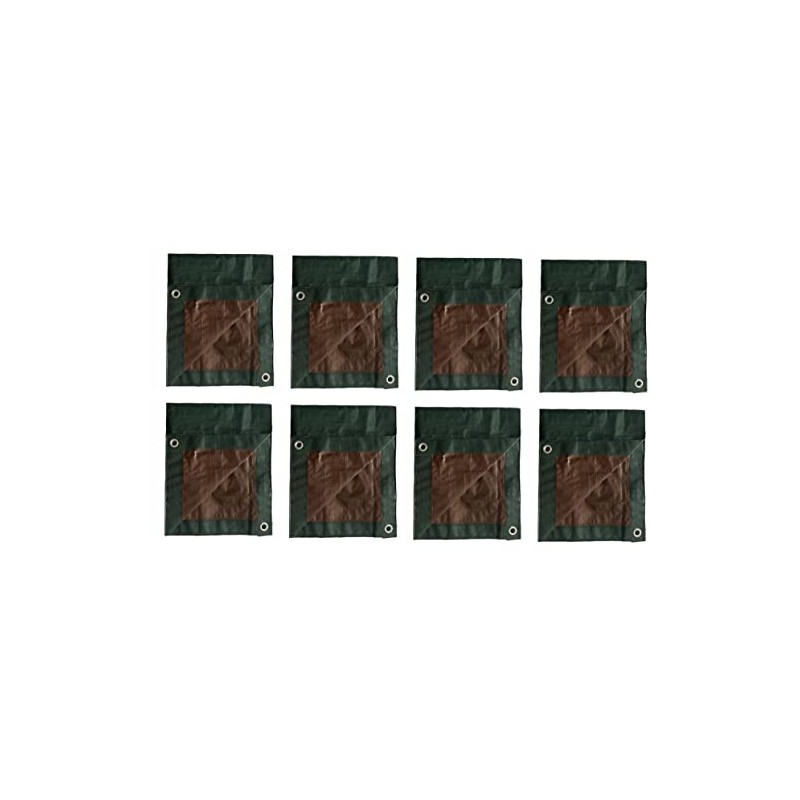 12' ft x 16' ft Green / Brown Reversible Poly