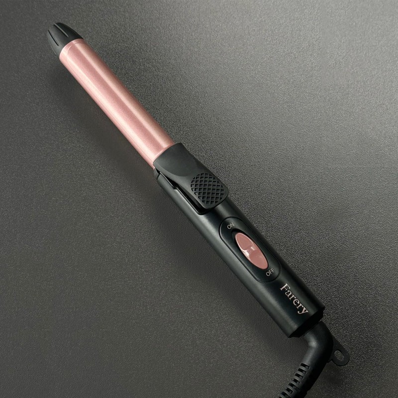 FARERY Travel Curling Iron for Short Hair, 3/4 Inch, Dual
