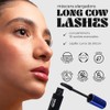 Sarelly Kit de 2 Máscaras de Pestañas Waterproof, Cow Lashes