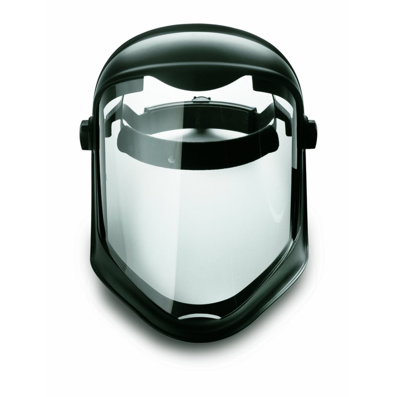 Uvex S8510 Bionic Shield, Black Matte Face Shield, Clear Polycarbonate
