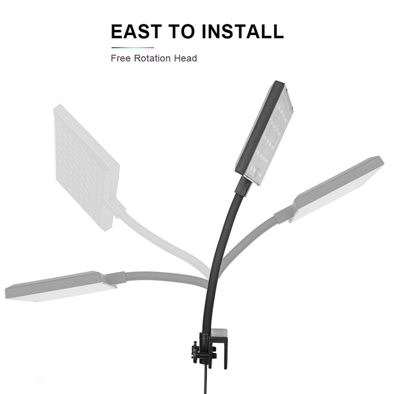Fish Tank Light Energy Saving Flexible 360° Adjustment High Brightness