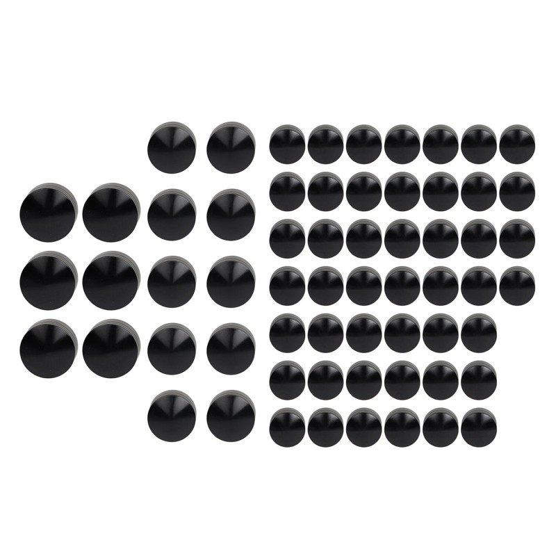 Unbranded Black CNC Engine Bolt Cover Cap For Harley Ultra