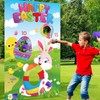 Tatuo Easter Toss Game with 3 Bean Bags Funny Easter
