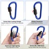 sprookber 3" Locking Carabiners | Keychain Carbineers D Ring Key