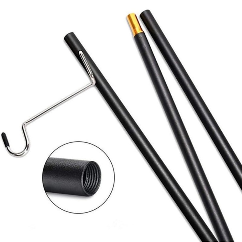 Lantern Stand, Lantern Pole, Double Hook, Foldable, Aluminum, Camping Light