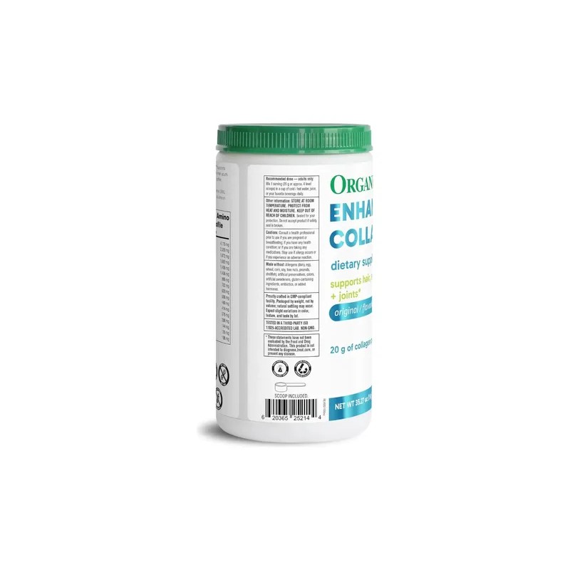 Organika Colágeno Hidrolizado Péptidos 1kg Sin Sabor