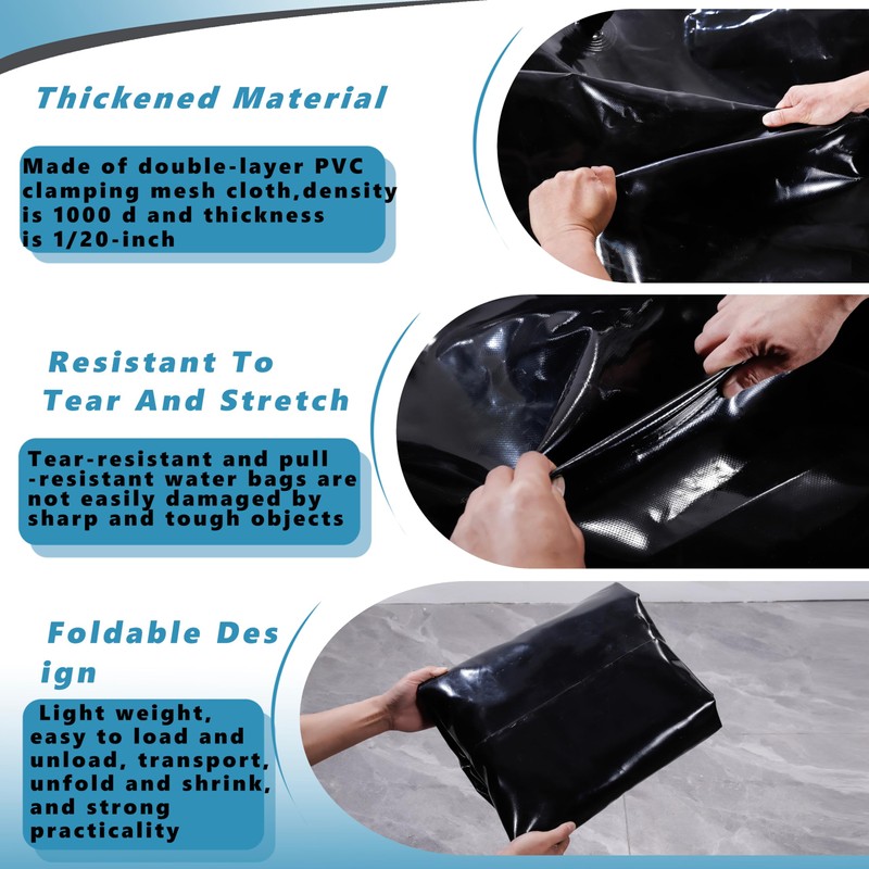 GHOSOONE 240 L/63 Gal Water Bladder Tank, Foldable Portable Water