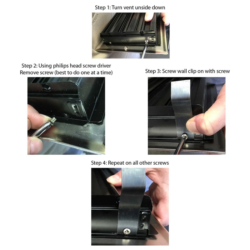 Wall Clips to be use only with Wholesale-Registers Vents