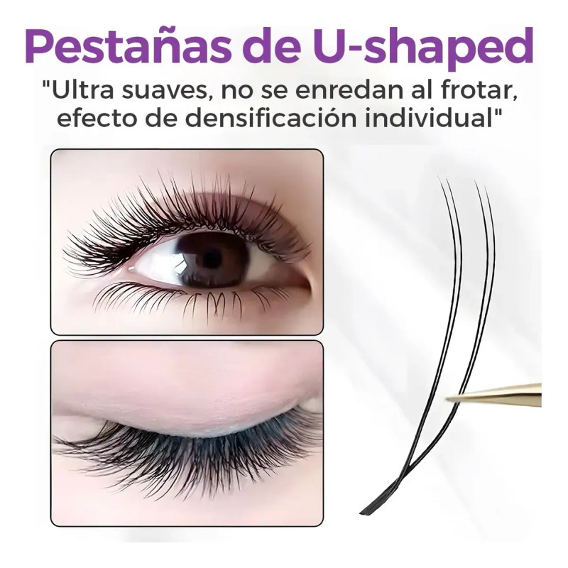 Blister Extensiones De Pestañas Itntfn U-shaped Yy Lash