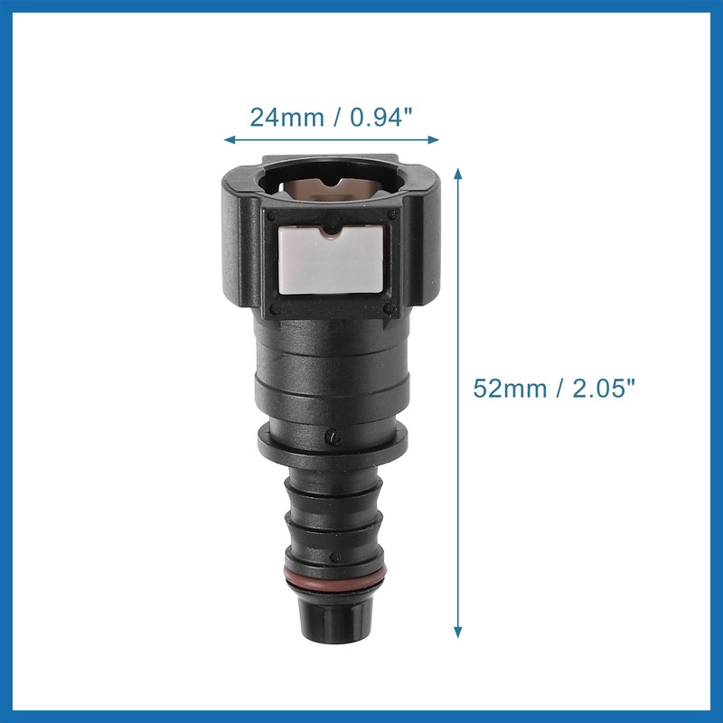 A ABSOPRO 2pcs Car Fuel Line Quick Connector for 3/8