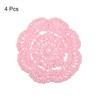 sourcing map Crochet Doilies, 4Pcs 4" - Cotton Woven Fabric