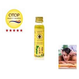 Gold Cross Yellow Oil Thai  GOLD CROSS Yellow Herbal Massage Oil 24ml x 1 bottle