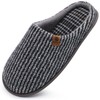 Oncai Men's Memory Foam Slippers Warm Plaid Fluffy Plush Lined