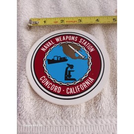Naval Weapons Station Concord Ca. Vintage 4" Sticker Nos Rare Find Unused