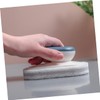 Minkissy 2pcs Shape Kitchen Cleaning Sponge Natural Scrubbers Ergonomic Handle