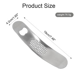 Garlic Press, Garlic Press Stainless Steel Rustproof Garlic Mill Tools, Rocker Garlic Presses, Garlic Mill, Garlic Press with Rocker Lever, for Home and Cooking Use