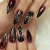 MISUD Uñas Postizas Con Diseño De Telaraña, Uñas ...