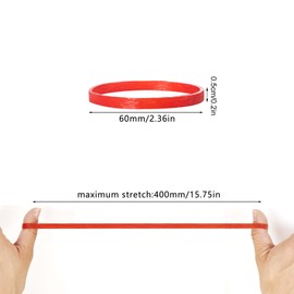 100 Pcs Large Elastic Bands 100x5mm Rubber Elastic Bands Strong Thick Elastic Rubber Bands Set for Home School Office Bank Supplies，Red
