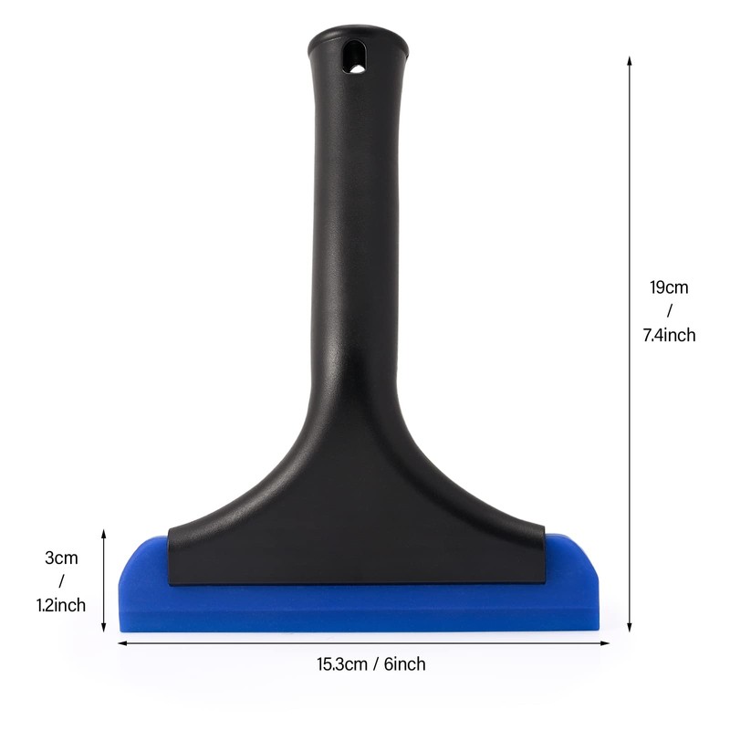 Gomake Small Silicone Squeegee Window Shower Squeegee Tool,Auto Water Blade