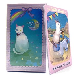 EULAPGOE Rider Waite Tarot Cards with Colourful Box Vintage for Beginners and Professional Players (Cat Tarot Cards)